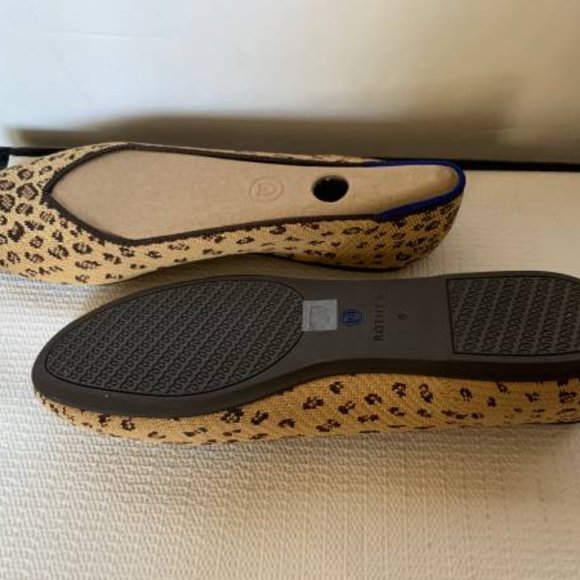 NIB Rothy’s Rounded Flat Cheetah Design Size 9 Shoes Model 001 - Picture 3 of 5